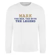 Свитшот Mark the myth the legend Белый фото