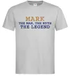 Чоловіча футболка Mark the myth the legend Сірий фото