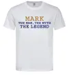 Чоловіча футболка Mark the myth the legend Білий фото