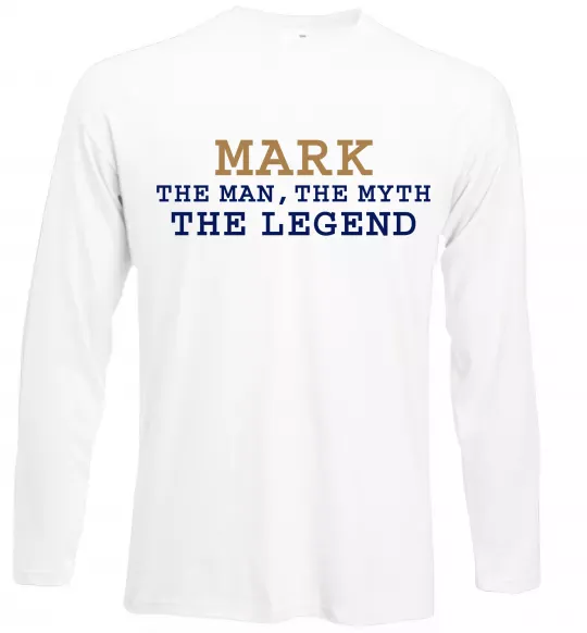 Лонгслив Mark the myth the legend Белый фото