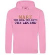 Мужская толстовка (худи) Mark the myth the legend Розовый фото