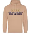 Чоловіча толстовка (худі) Mark the myth the legend Пісочний фото