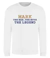Свитшот Mark the myth the legend Белый фото