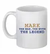 Чашка керамическая Mark the myth the legend Белый фото