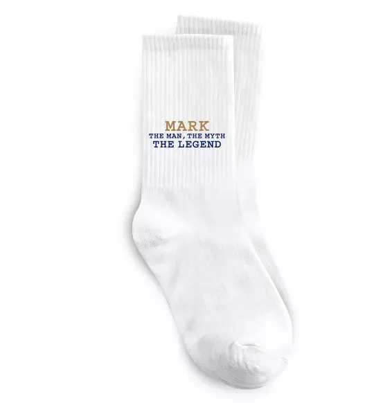Шкарпетки Mark the myth the legend Білий фото