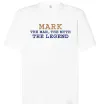 Футболка Оверсайз Mark the myth the legend Білий фото