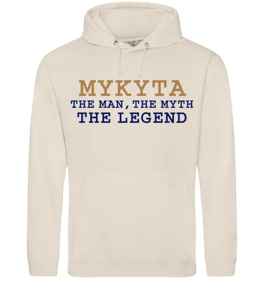 Чоловіча толстовка (худі) Mykyta the myth the legend Таш фото