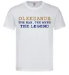 Мужская футболка Oleksandr the myth the legend Белый фото