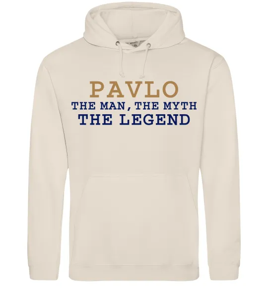 Мужская толстовка (худи) Pavlo the myth the legend Таш фото