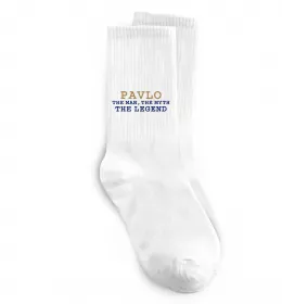 Носки Pavlo the myth the legend Белый фото