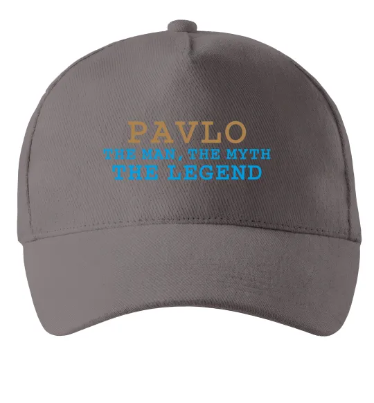 Кепка Pavlo the myth the legend Сірий фото