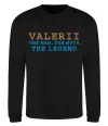 Свитшот Valerii the myth the legend Черный фото