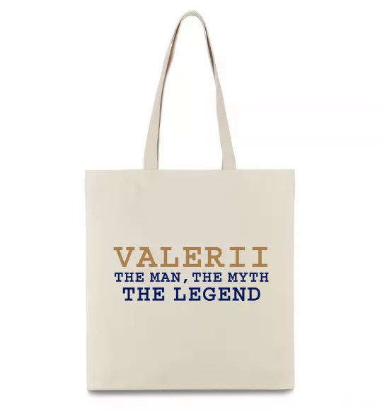 Эко-сумка Valerii the myth the legend Бежевый фото