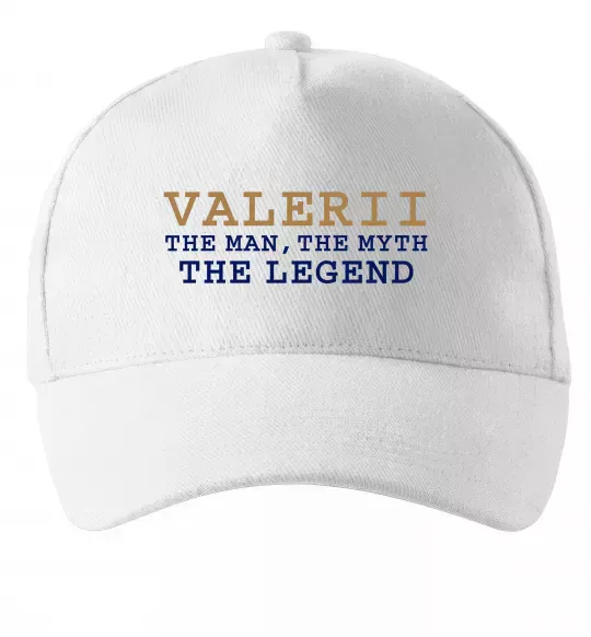 Кепка Valerii the myth the legend Белый фото