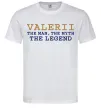 Мужская футболка Valerii the myth the legend Белый фото