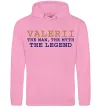 Мужская толстовка (худи) Valerii the myth the legend Розовый фото