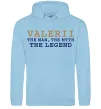 Мужская толстовка (худи) Valerii the myth the legend Голубой фото