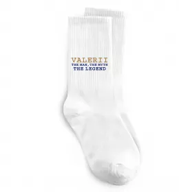 Носки Valerii the myth the legend Белый фото