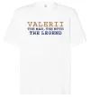 Футболка Оверсайз Valerii the myth the legend Білий фото