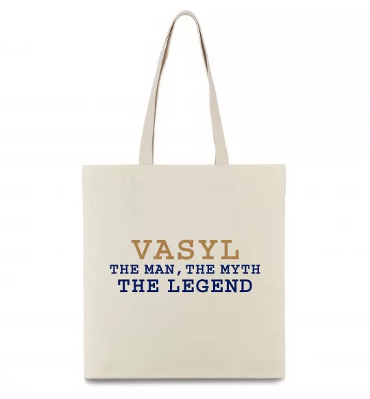 Еко-сумка Vasyl the myth the legend Бежевий фото