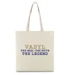 Еко-сумка Vasyl the myth the legend Бежевий фото