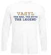 Лонгслив Vasyl the myth the legend Белый фото