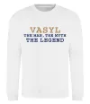 Свитшот Vasyl the myth the legend Белый фото