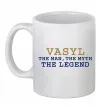 Чашка керамическая Vasyl the myth the legend Белый фото