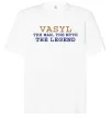 Футболка Оверсайз Vasyl the myth the legend Белый фото