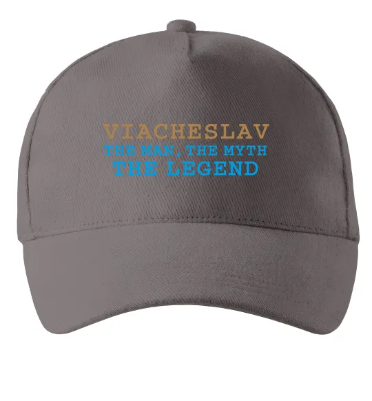 Кепка Viacheslav the myth the legend Серый фото
