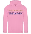 Мужская толстовка (худи) Viacheslav the myth the legend Розовый фото