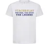 Дитяча футболка Viacheslav the myth the legend Білий фото