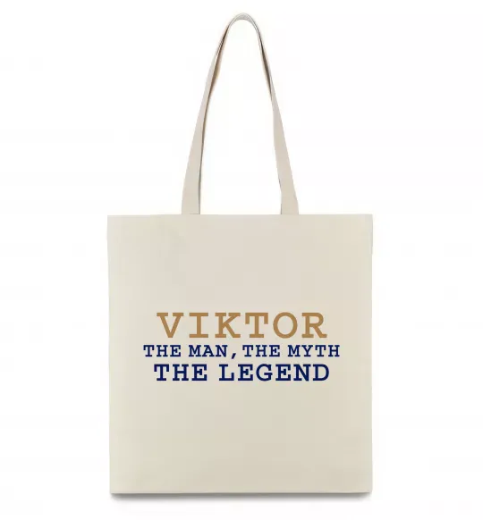 Эко-сумка Viktor the myth the legend Бежевый фото
