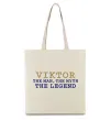 Эко-сумка Viktor the myth the legend Бежевый фото