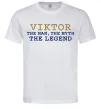 Чоловіча футболка Viktor the myth the legend Білий Чоловіча футболка Viktor the myth the legend Білий фото