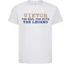 Дитяча футболка Viktor the myth the legend Білий фото