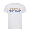 Дитяча футболка Viktor the myth the legend Білий фото