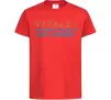 Детская футболка Vitalii the myth the legend Красный фото