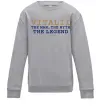 Детский Свитшот Vitalii the myth the legend Серый меланж фото
