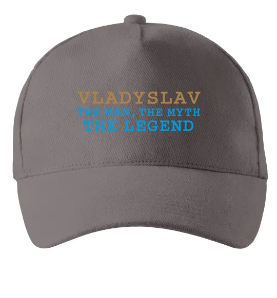 Кепка Vladyslav the myth the legend Серый фото