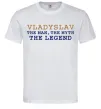 Чоловіча футболка Vladyslav the myth the legend Білий Чоловіча футболка Vladyslav the myth the legend Білий фото