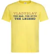 Чоловіча футболка Vladyslav the myth the legend Лимонний Чоловіча футболка Vladyslav the myth the legend Лимонний фото