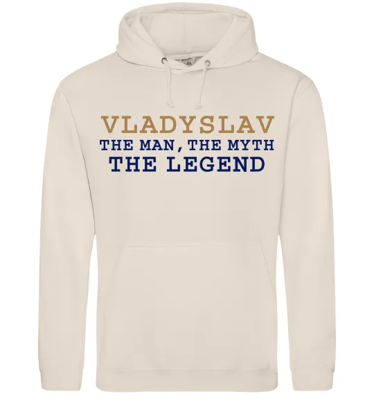 Чоловіча толстовка (худі) Vladyslav the myth the legend Таш фото