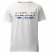 Чоловіча преміум футболка Vladyslav the myth the legend Білий фото