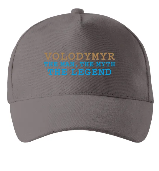 Кепка Volodymyr the myth the legend Сірий фото
