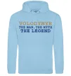 Мужская толстовка (худи) Volodymyr the myth the legend Голубой фото