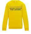 Детский Свитшот Volodymyr the myth the legend Солнечно желтый фото