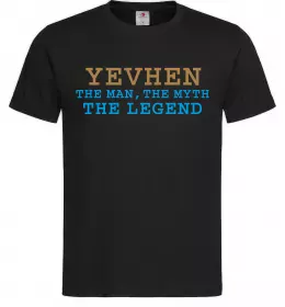 Мужская футболка Yevhen the myth the legend Черный Мужская футболка Yevhen the myth the legend Черный фото