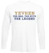 Лонгслів Yevhen the myth the legend Білий фото