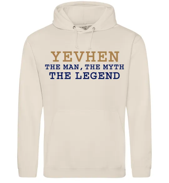 Мужская толстовка (худи) Yevhen the myth the legend Таш фото